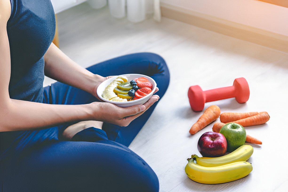 Healthy meal and exercise for blood glucose management